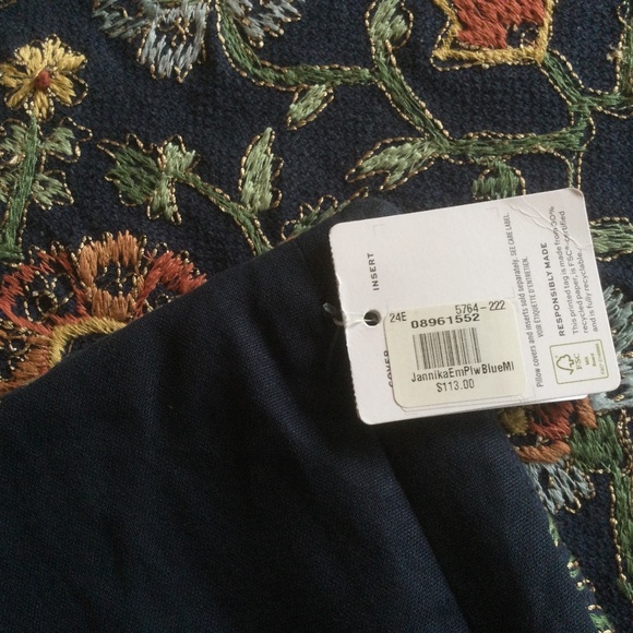 Pottery Barn Jannika Embroidered Pillow - Picture 5 of 7